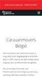 Mobile Screenshot of caravanmovers.be